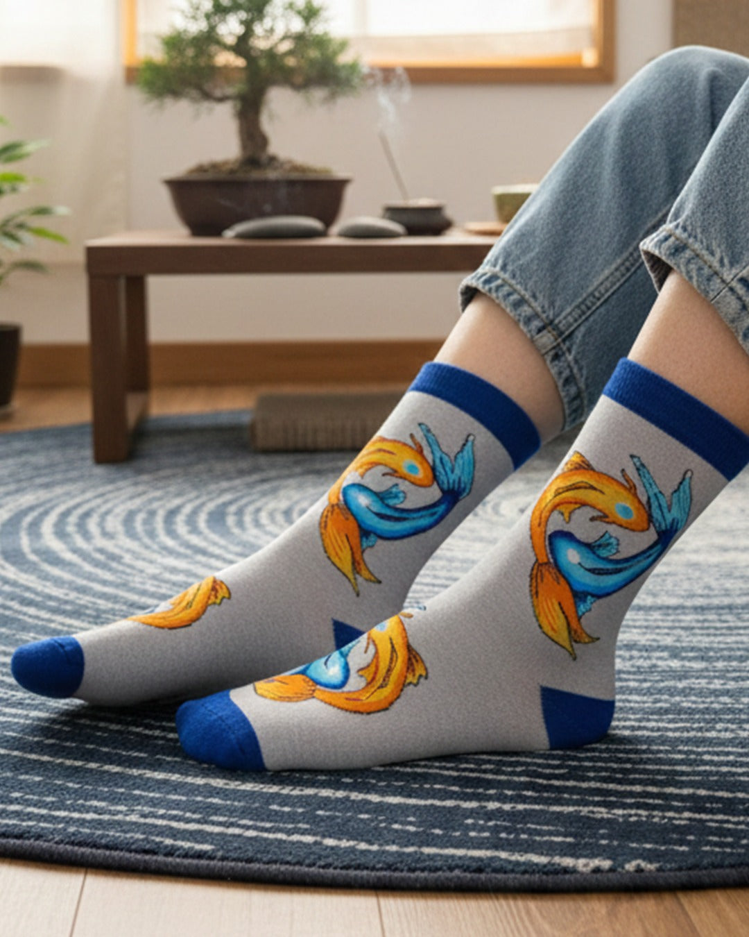 Yin Yang Fish Socks Balance Symbol Series